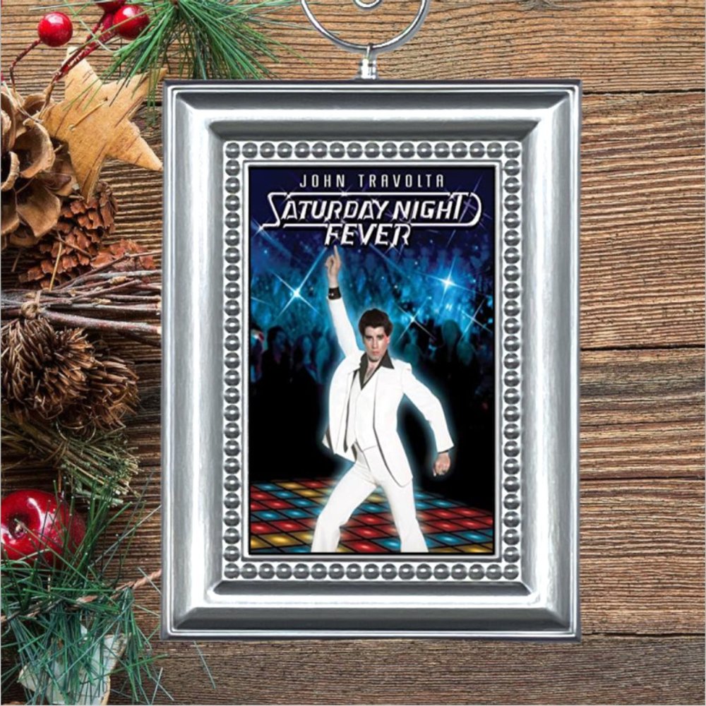 Saturday Night Fever John Travolta Retro Movie Memorabilia Christmas Ornament